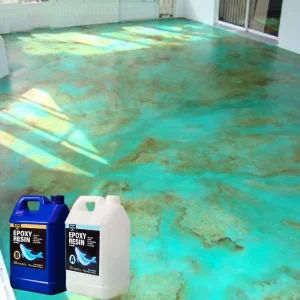 Epoxy Metallic Floor Concrete Phenolic Epoxy Paint with Pigment AB Glue