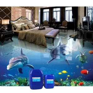 Epoxy Resin 3D Sticker Floor Resin High Clear Epoxy Resin for Counter Top 3D Floor Floor Coating