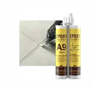 Epoxy Resin Chemical Resistant Outdoor Non Moldy Bathroom Porcelain Tile Floor Gap Sealing Durable Glossy Tile Grout Sealant