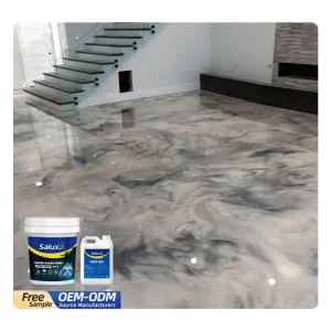 Epoxy Resin Clear Self Leveling Eco-friendly Strong Resistance Floor Coating Two Components Brush Application Liquid Coating