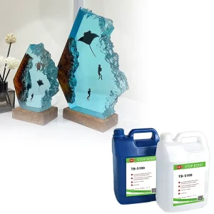 Epoxy Resin Crystal Clear 2 Part AB Epoxy Resin Kit for Art Crafts Table Top River Table Casting Molds Jewelry Making DIY