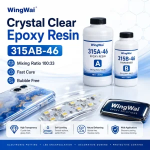 Epoxy Resin Crystal Clear Resin Electronic Potting Compound LED Encapsulation PCB Protection Phone Case Coating