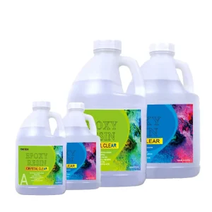 Epoxy Resin Crystal Clear Resin Kit Clear Casting and Coating Resin for Art Craft DIY Jewelry Making Tumbler River Table Tops