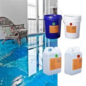 Epoxy Resin Crystal Clear Waterproof Coating for Woodworking Bathroom Balcony Swimming Pool and Roof