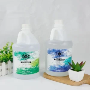 Epoxy Resin Double Component Construction Tile Adhesive Liquid for River Bisphenol F Speakers Tea Trays Table Top Jewellery