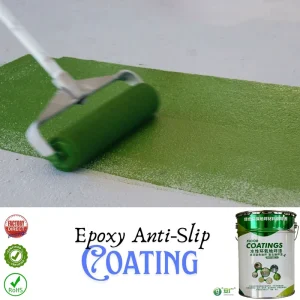 Epoxy Resin Fast Curing Anti Slip Paint Abrasion Resistant Liquid Industrial Commercial Residential Floors Roller