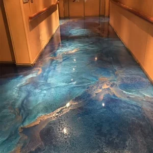 Epoxy Resin Floor Durable 3D Epoxy Floor Paint for Residential and Kitchen Sealing Moisture proof Epoxy Floor Base