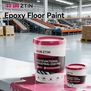 Epoxy Resin Floor Paint with High Hardness Compression Wear Resistance for Large Warehouses of Logistics Storage Freight Center