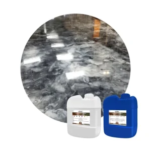 Epoxy Resin Two-Component Resistant Metallic Epoxy Floor Coating Eco-friendly Anti-slip Decorative for Floors