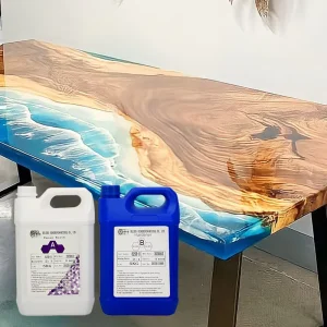 FDA Certificate Crystal Clear Epoxy Resin Kit UV Resistant for River Tables Deep Casting Non Toxi Deep Pour Art Resin
