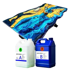 Factory 2 Gallon Kit Crystal Clear AB Epoxy Resin and Hardener for DIY Art Crafts (1 1 Epoxy Resin)