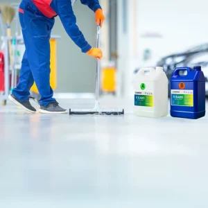 Factory Clear Crystal Resin Composite Material High Gloss Metallic Epoxy Flooring