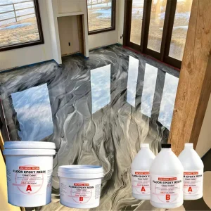 Factory Customized Epoxy Liquid Clear Epoxy Resin Flooring 3D Floor Brush Application Durable Scratch Resistant Non Yellowing