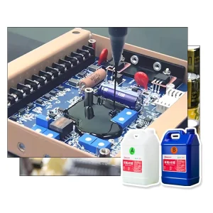 Factory Direct Sales Self leveling Insulating Liquid Non shrink Black Electronic Epoxy Resin Potting Glue