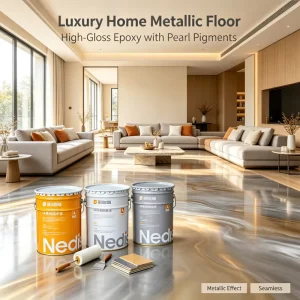 Factory Direct Supply National Standard Anti slip Easy to Install Gold Epoxy Resin Floor Coating for Household Floor