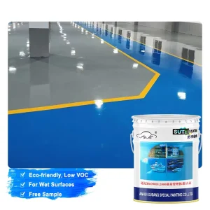 Factory Direct Water-based Epoxy Floor Paint Liquid Coating Low VOC Eco-friendly Wear Resistant Brush Roll Application for Food