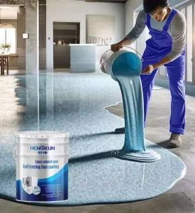 Factory Floor Uses Environmentally Friendly Epoxy Floor Paint Colored Sand Self Leveling Floor Paint
