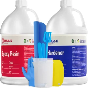 Factory Price Epoxy Resin and Hardener for DIY Art Crafts 2 Gallon Kit Crystal Clear Casting AB Glue Resin Set