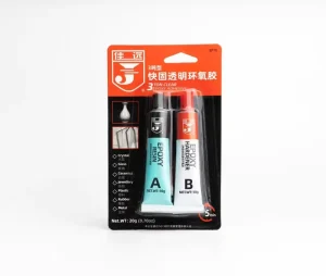 Factory Supply OEM 2 Parts Adhesive 1:1 AB Glue Epoxy Resin 10g+10g Clear Liquid Epoxy for Wood Table Plastic 5minutes Glue