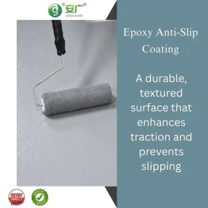 Fast Curing Epoxy Anti Slip Paint Abrasion Resistant Roller Brush Spray Application Model AG 40 for Industrial Floors
