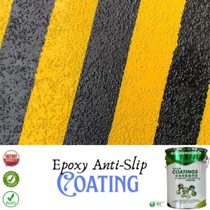 Fast Curing Epoxy Anti Slip Paint Abrasion Resistant Roller Brush Spray Application for Industrial Floors