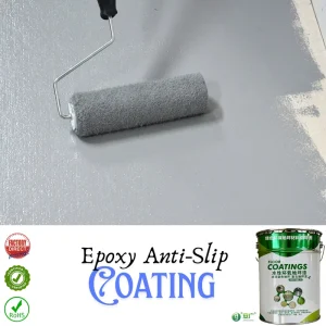 Fast Curing Epoxy Resin Anti Slip Paint Abrasion Resistant Roller Brush Spray Application Model Industrial Floors