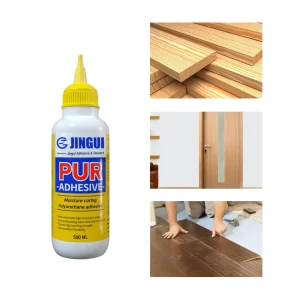 Fast Drying Moisture Cured Foaming Pu Adhesive Liquid Pur Glue for Heavy Wood