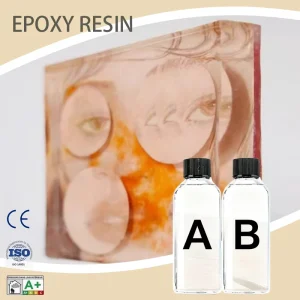 Food Grade Clear Epoxy Resin Waterproof Low Odor Liquid Adhesive for Woodworking Crafts Floor Grout Instructions Packing