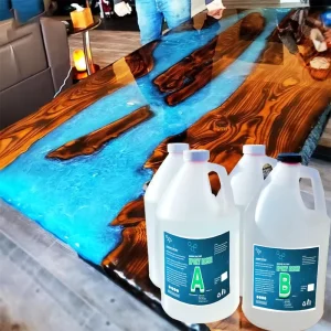 Food Safe UV Resistant Epoxy Resin Gallon Kit for Art Craft Woodwork River Table Casting Coating Adhesives Sealants