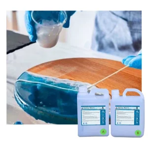 Free Sample Acrylic Crystal Resin Clear Liquid Double Component Adhesive Epoxy Resin for Furniture and Construction