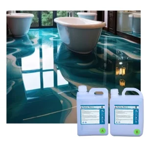 Free Sample Scratch Resistant 3D Epoxy Resin Flooring for Bathroom Epoxy Art Flooring