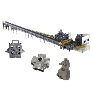 Full Automatic Horizontal Foundry Molding Line Flaskless Iron Sand Moulding Machine for Iron Foundry Manufacturing Plant