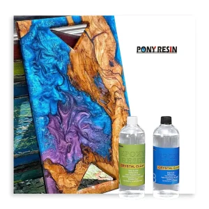 Glossy Food Grade Safe Liquid Crystal Epoxy Resin Self leveling Easy Mix 1 1 Epoxy AB Resin Resina Epoxica a Y B for Crafts