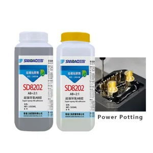 Good Liquidity No Trace After Curing Two Component Epoxy Resin Potting Adhesive AB Glue for Battery Modules LED Modules