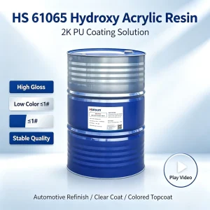 HS 61065 Hydroxy Acrylic Resin 65% Solid Content High Gloss 2K PU Resin for Automotive Touch Up Paint PU Clear Coat