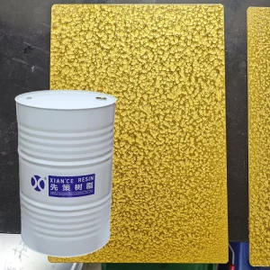 Hammer Finish Paint Long Oil Fast Drying Alkyd Resin 99% Purity For Industrial Wood And Metal Use 200kg Drum