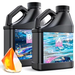 Hard UV Resin Crystal Clear Epoxy Resin Fast Curing Ultraviolet Curing UV Glue for DIY Jewelry Crafts Production