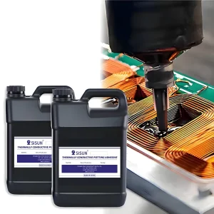 Hardness 1:1 Black Epoxy Resin Self-Leveling Two-Component with Yellowing Resistance for Electronic Components Potting