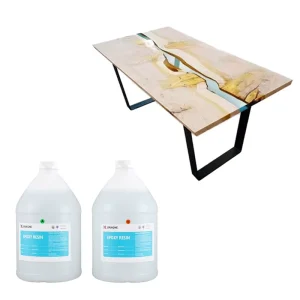 Heat Resistant Scratch Resistant Low Odor Yellowing Resistant Liquid Epoxy Resin for Table Making Construction Transportation