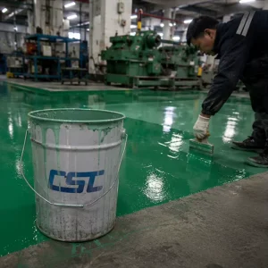 High Build Epoxy Resin Flooring for Underground Mechanical Workshops Impact Resistant Oil Proof Concrete 50% Purity