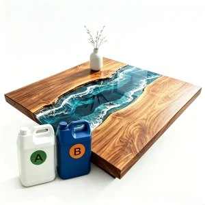 High Clear Deep Casting Bubble Free Epoxy Resin Epoxy AB Glue for River Tables DIY Table Top or Wood Crafts
