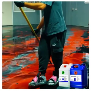 High Durability Self Leveling Metallic Epoxy Resin for Workshop & Residential Floor Surfaces