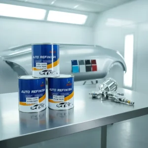 High Gloss Auto Refinish 2K Harden Acrylic Resin PU Spray Paint High Coverage Clear Coat for Car and Automotive Plastic