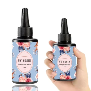 High Gloss Crystal Clear DIY Acrylic UV Curing Resin 100g Hard UV Resin for Jewelry Art Crafts