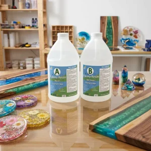 High Gloss Durable Epoxy Resin 1 1 Kit UV Stable & Anti Yellowing Resin for Bar Top and DIY Jewelry & Mold Casting
