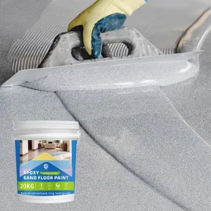 High Gloss Marble Effect Epoxy Floor Coating Waterproof Paint Interior & Exterior Epoxy Colored Sand Self Leveling Floor Paint