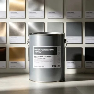 High Gloss Polyurea Polymer Moisture Curing Topcoat Wear Weather Resistant Heavy Anti Corrosion Finish for Steel Structure Black