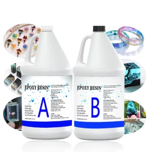 High Gloss Two Part Resin Epoxy 1 1 a and B Epoxy Resin and Hardener for Jewelry Making Art Crafts