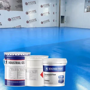 High Gloss Water Based Epoxy Resin Hardener Liquid Floor Intermediate Paint Epoxy Floor Coating High Pressure Resistance
