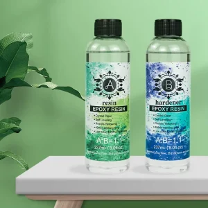 High Glossy Bubble Free Epoxy Resin Liquid Glue for Wood Table Top Furniture Adhesive Versatile for Packing Sticker Application